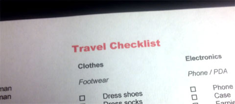 photo of Travel Checklist